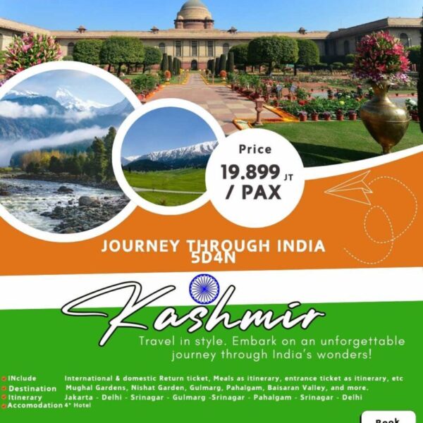 5 DAYS 4 NIGHTS VACATION TO KASHMIR, INDIA