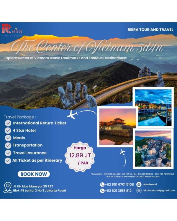 5 DAYS 4 NIGHTS THE CENTER OF VIETNAM